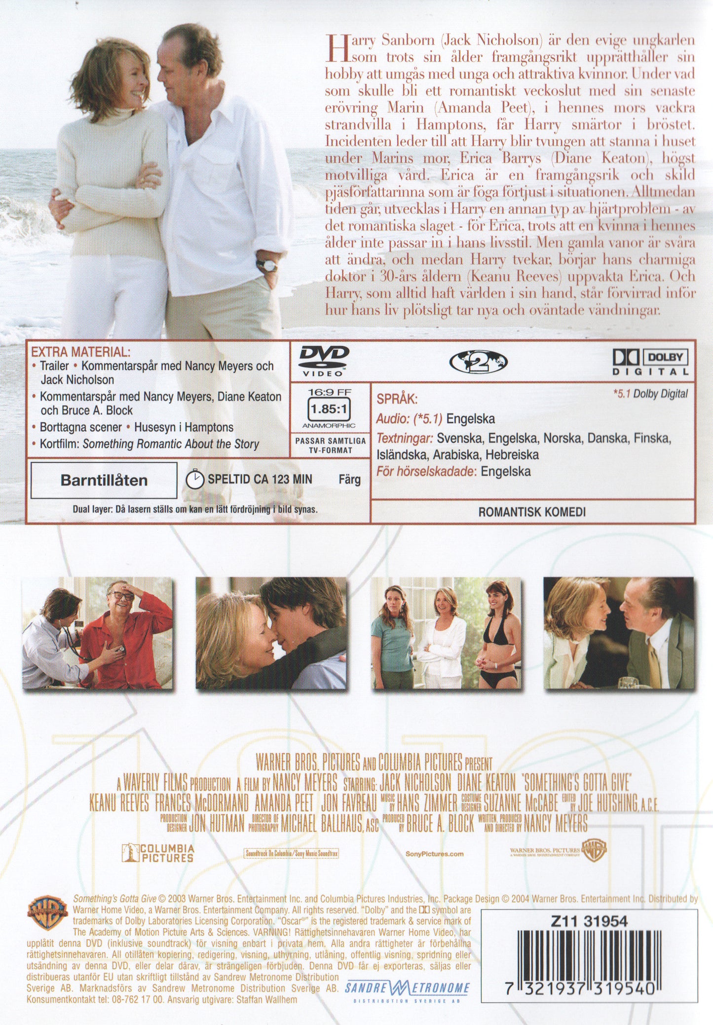 Something's Gotta Give 2003 DVD
