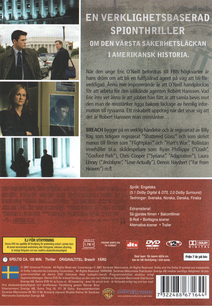 Breach (2007) DVD