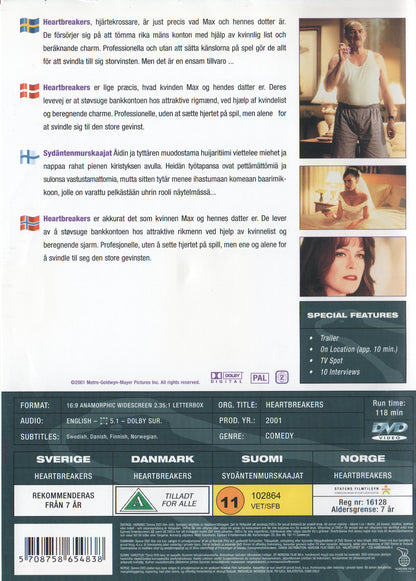 Heartbreakers (2001) DVD