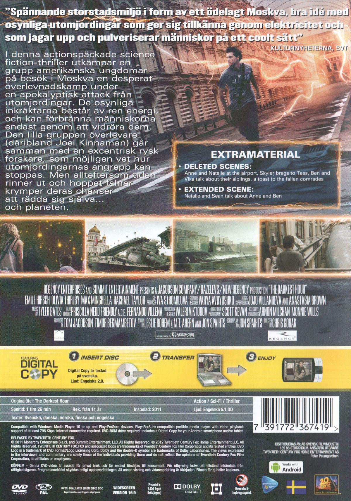 The Darkest Hour (2011) DVD