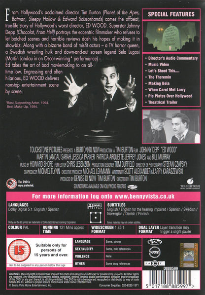 Ed Wood (1994) DVD