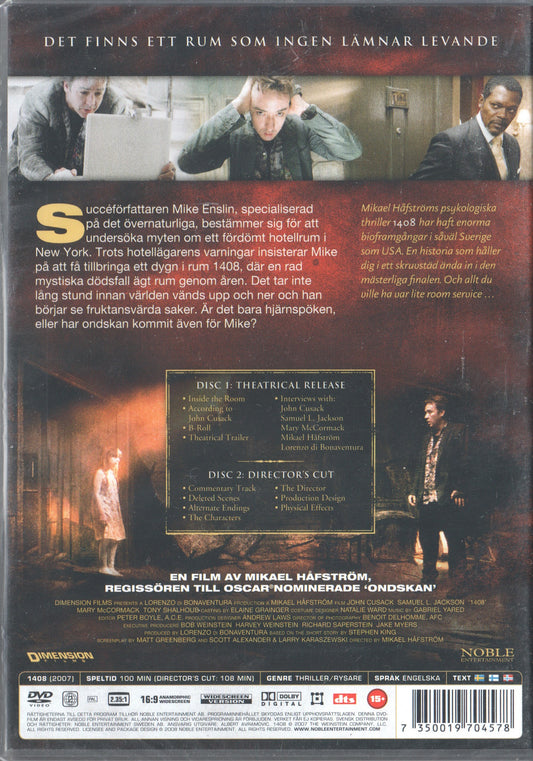 1408 (2007) DVD, Collector's Edition