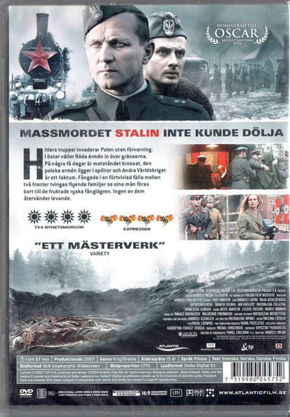 The Massacre of Katyn (2007) DVD, Swedish Edition