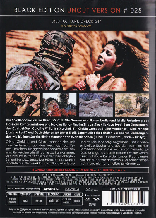 Seed 2 The New Breed (2014) DVD, Black Edition, UNCUT