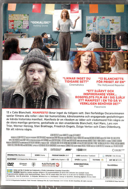 Manifesto (2017) DVD