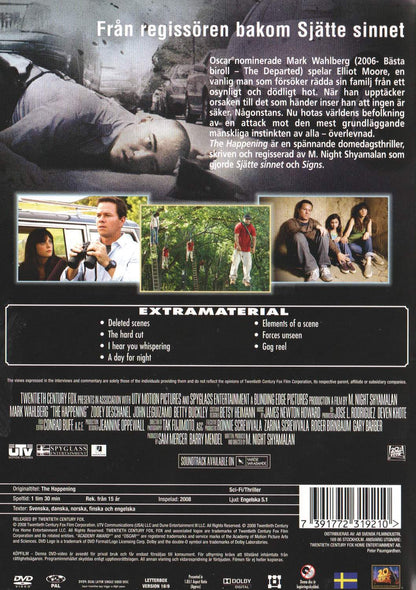 The Happening (2008) DVD