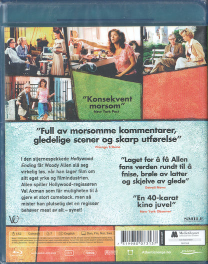 Hollywood Ending (2002) Blu-ray, Norwegian Edition