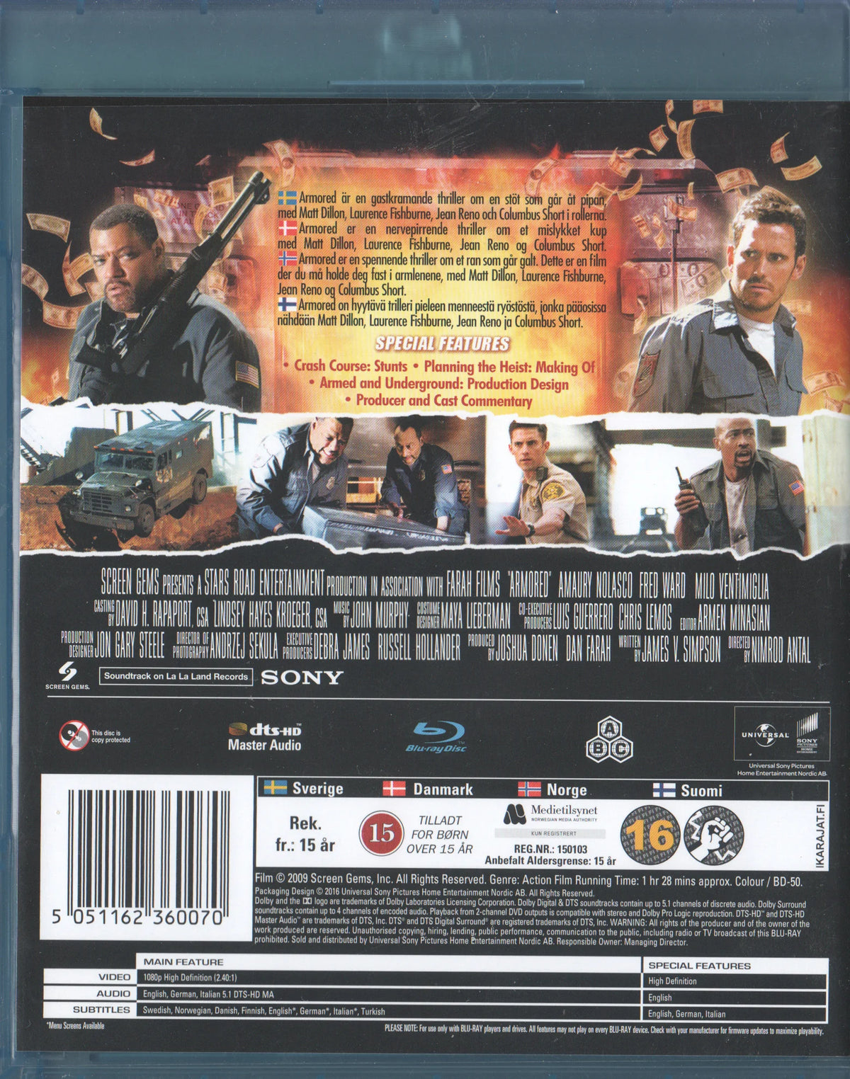 Armored (2009) Blu-ray