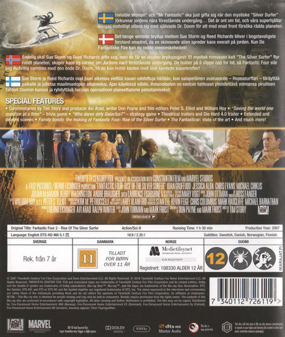 Fantastic 4 Rise of the Silver Surfer (2007) Blu-ray