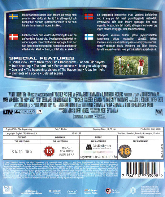 The Happening (2008) Blu-ray