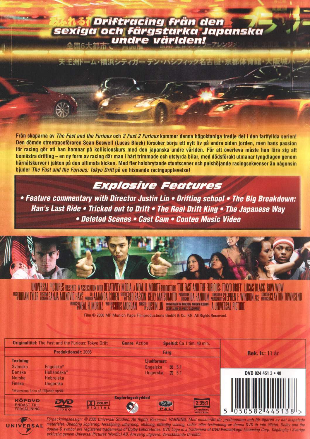 The Fast and the Furious Tokyo Drift (2006) DVD