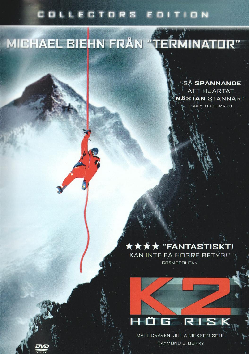K2 The Ultimate High (1992) DVD, Collector's Edition