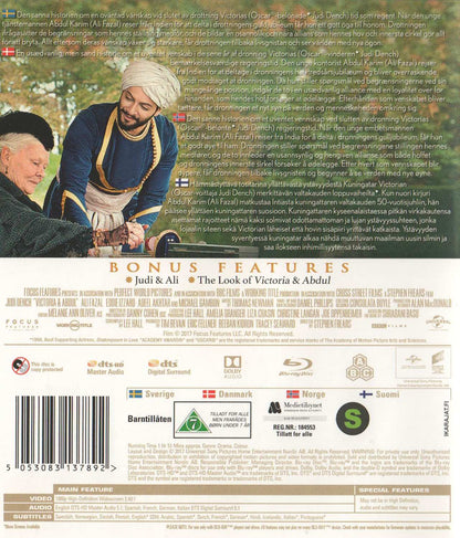 Victoria & Abdul (2017) Blu-ray