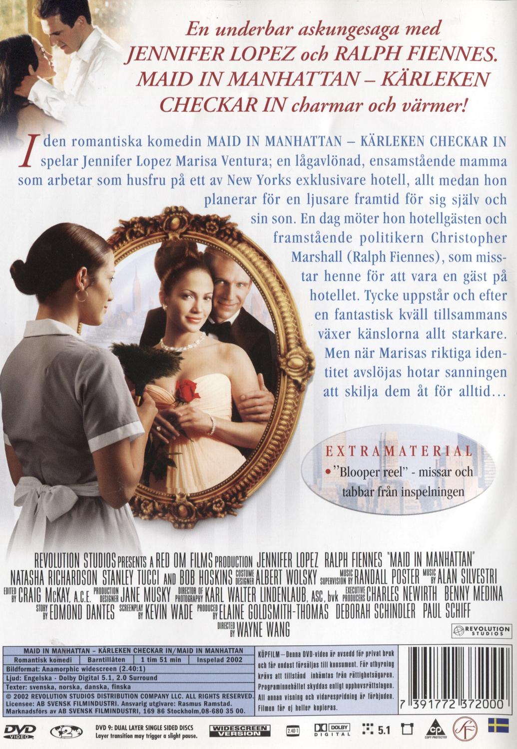 Maid in Manhattan (2002) DVD