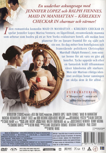 Maid in Manhattan (2002) DVD