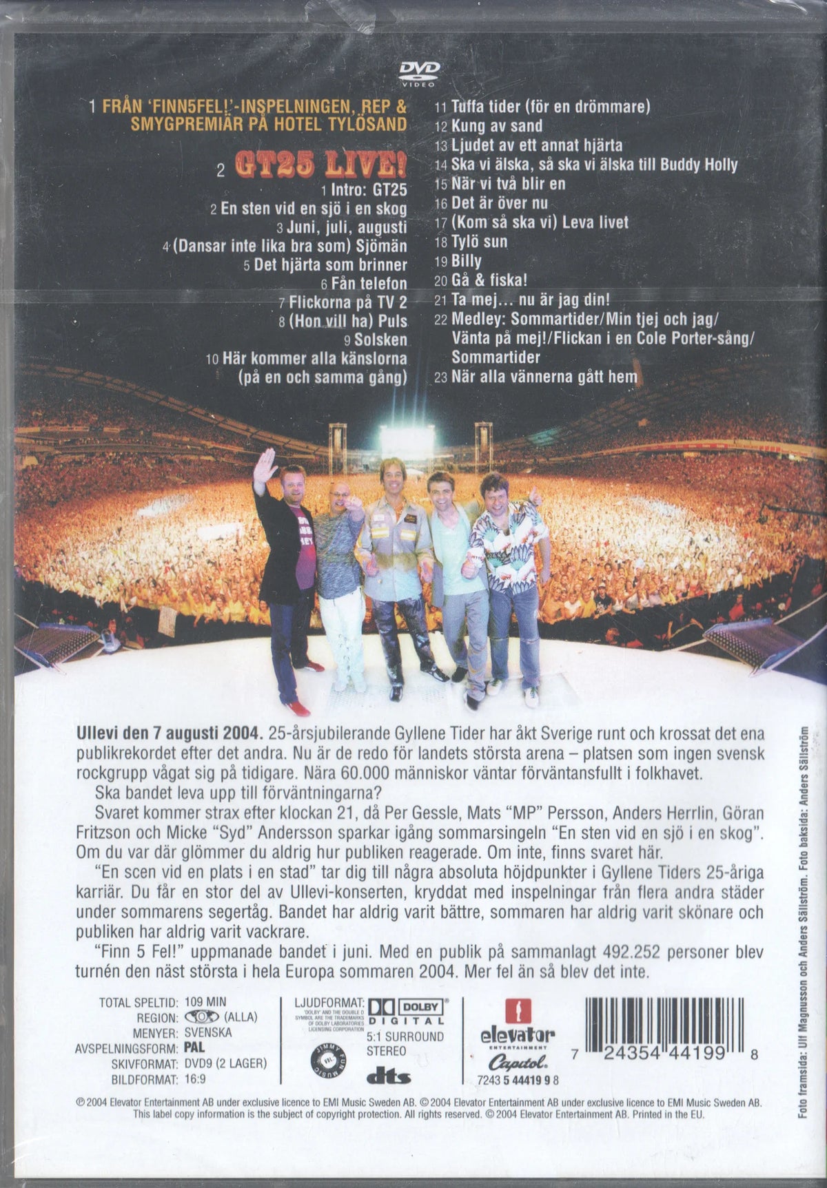Gyllene Tider - En Scen Vid En Plats I En Stad GT25 LIVE DVD