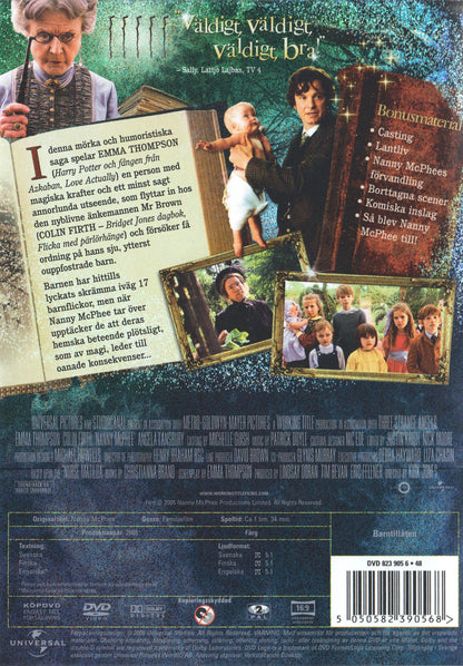 Nanny McPhee (2005) DVD, Swedish Edition