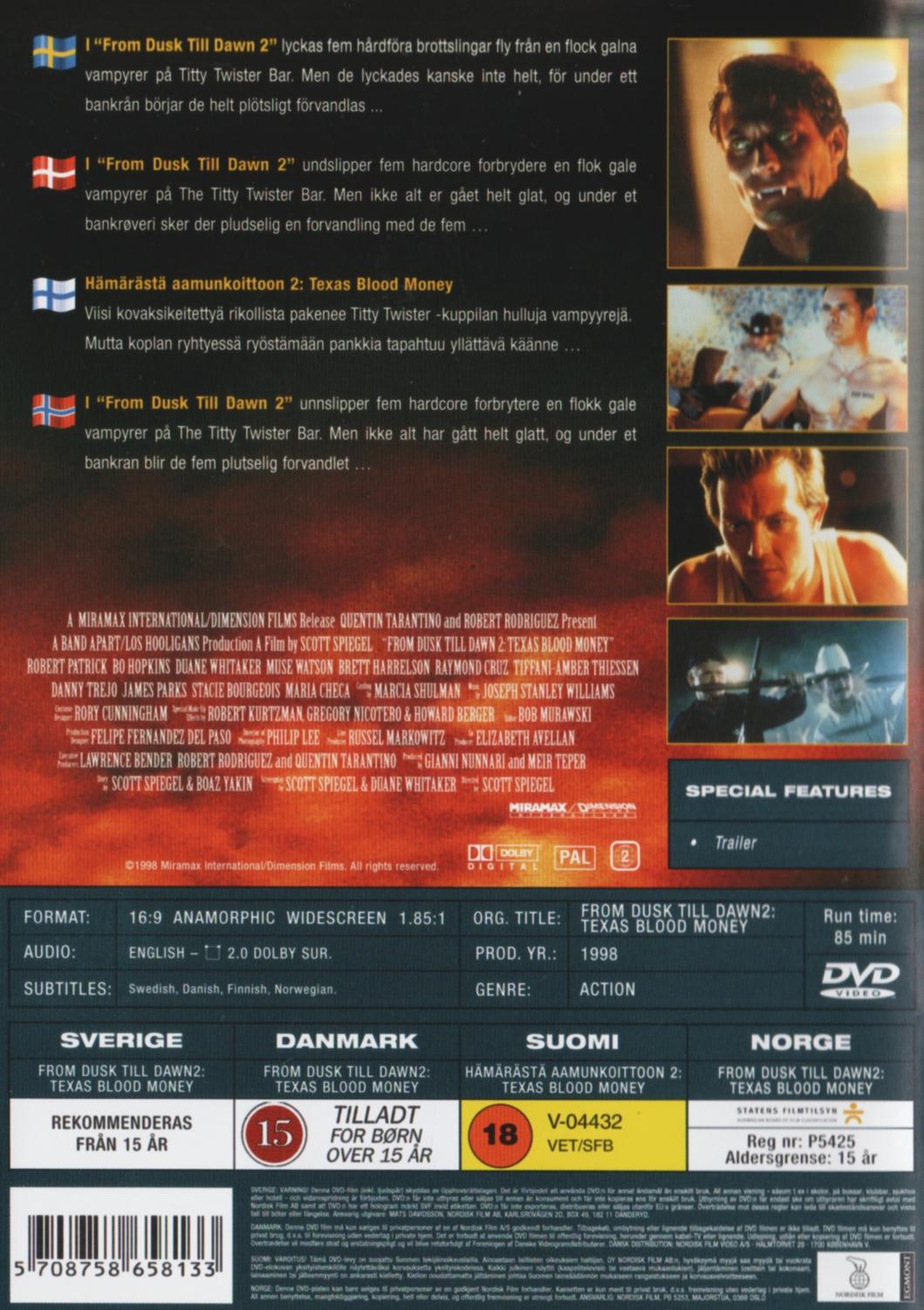 From Dusk till Dawn 2 (1998) DVD