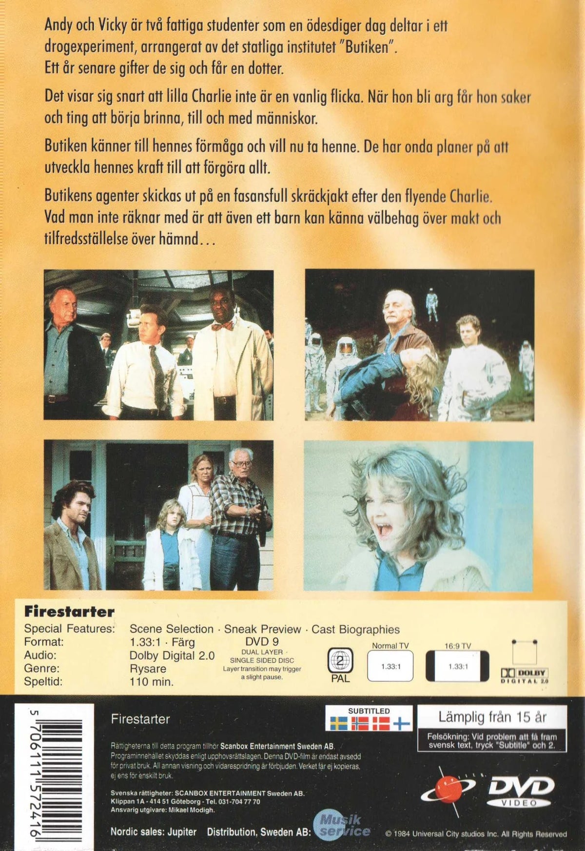 Firestarter (1984) DVD