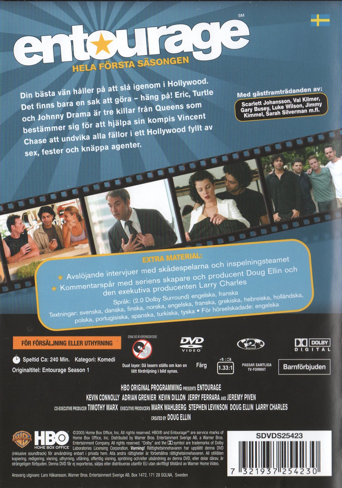 Entourage The Complete First Season (2010) DVD, Swedish Edition