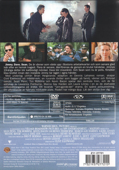 Mystic River (2003) DVD, Swedish Edition