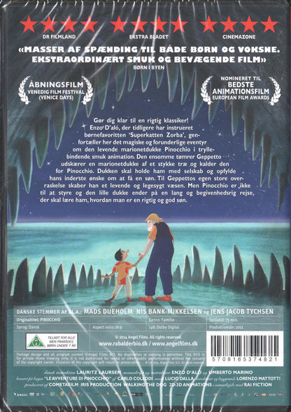 Pinocchio (2012) DVD, Danish Edition