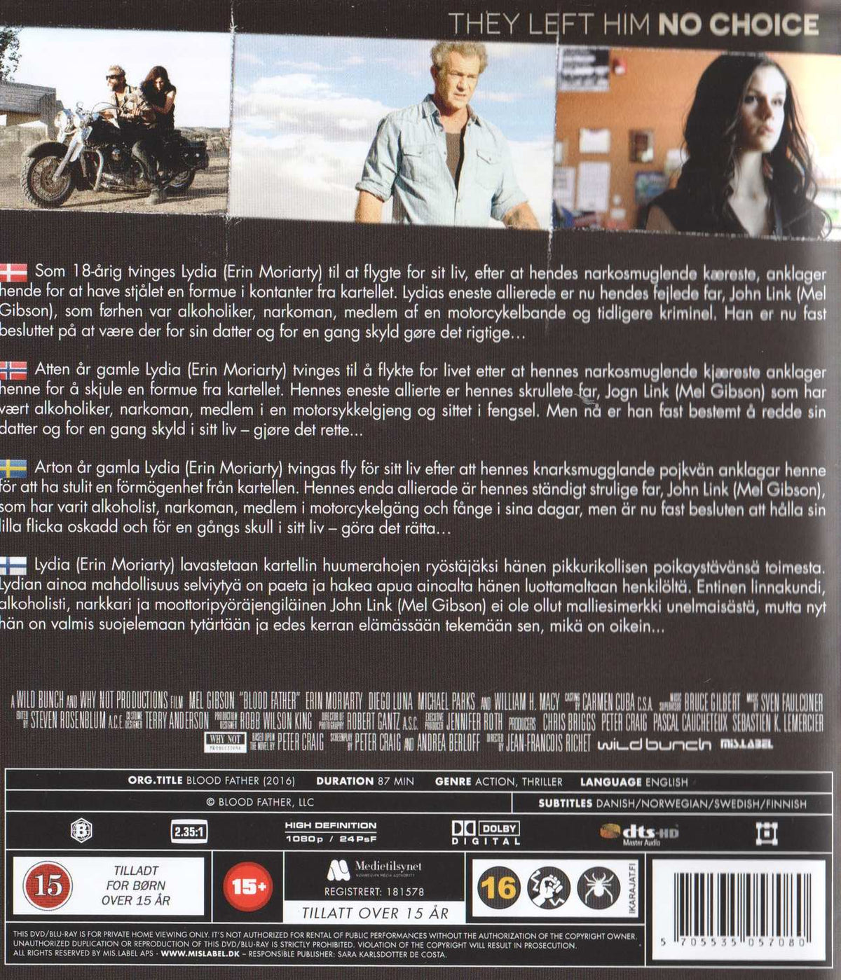 Blood Father (2016) Blu-ray