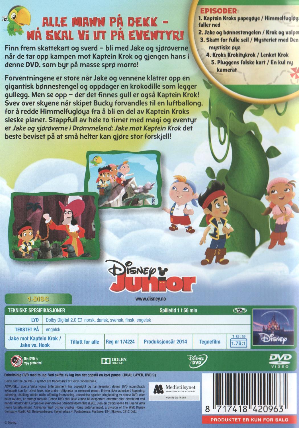 Jake and the Never Land Pirates Vol.5 Jake Vs. Hook (2014) DVD