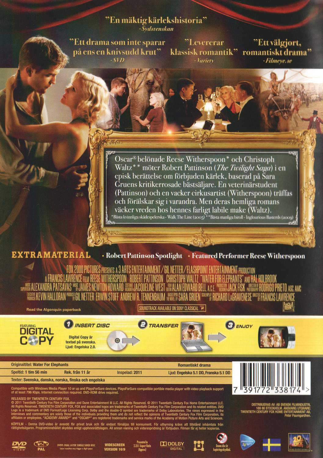 Water for Elephants (2011) DVD