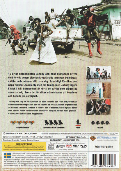 Johnny Mad Dog (2009) DVD