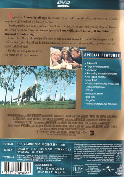 Jurassic Park (1993) DVD