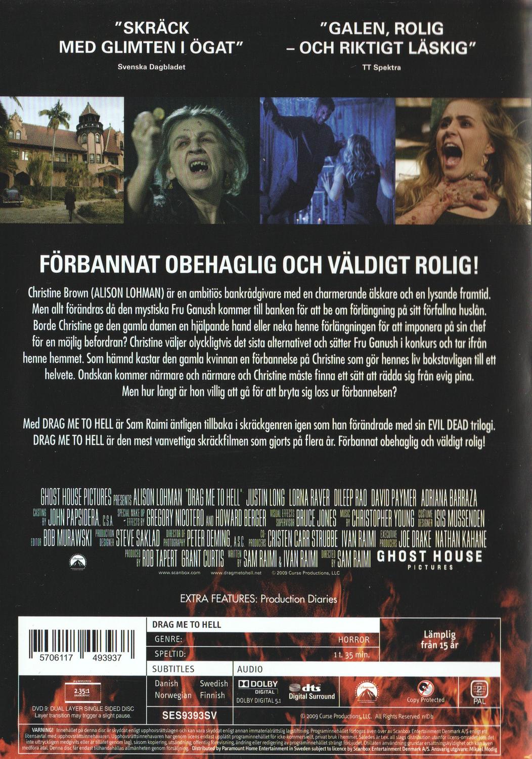 Drag Me To Hell (2009) DVD, Unrated Director's Cut