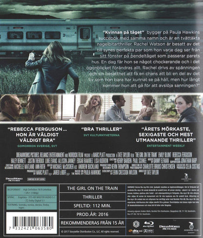 The Girl on the Train (2016) Blu-ray
