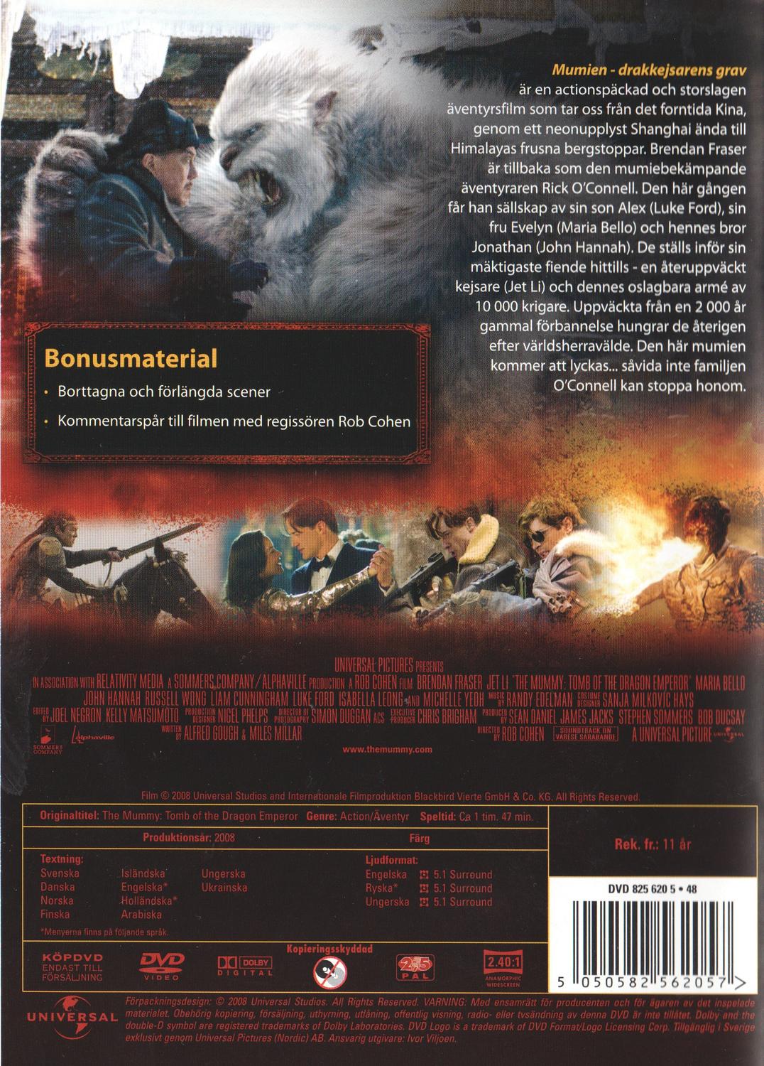 The Mummy Tomb of the Dragon Emperor (2008) DVD