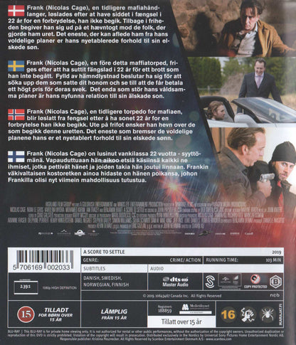 A Score to Settle (2019) Blu-ray