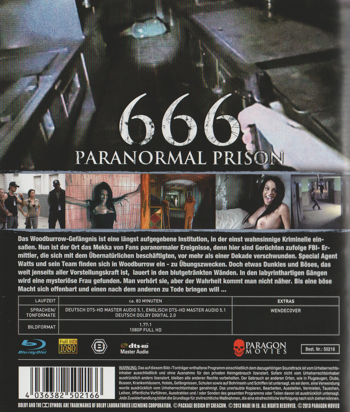 666 Paranormal Prison (2013) Blu-ray