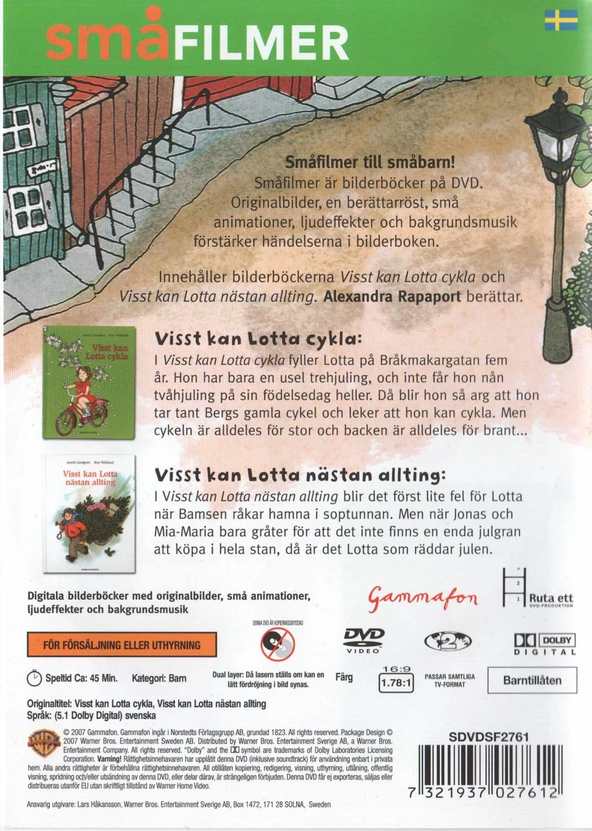 Visst kan Lotta Cykla & Visst Kan Lotta Nästan Allting (2007) DVD