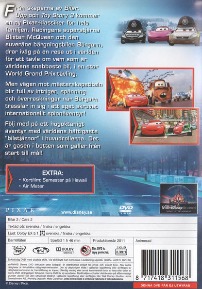 Cars 2 (2011) DVD