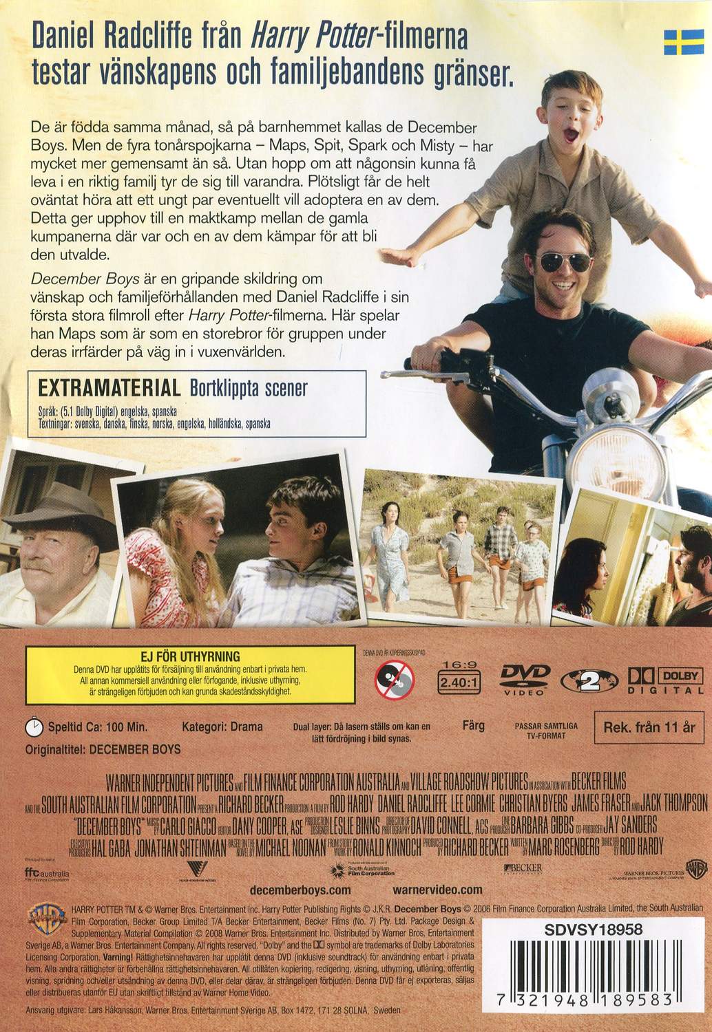 December Boys (2006) DVD