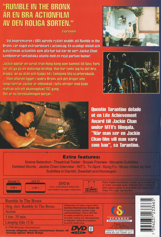 Rumble in the Bronx (1995) DVD