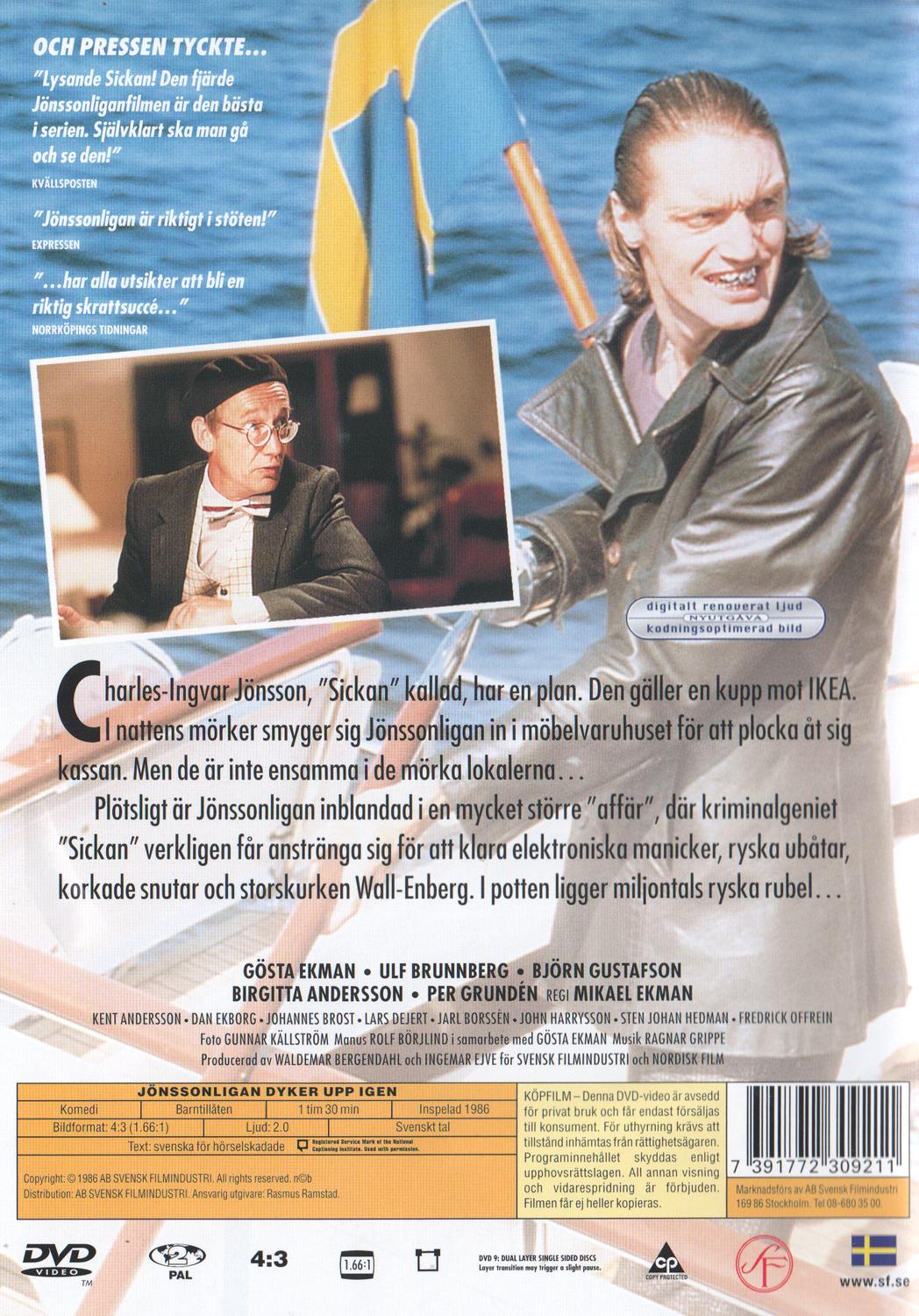 Jönssonligan Dyker Upp Igen (1986) DVD