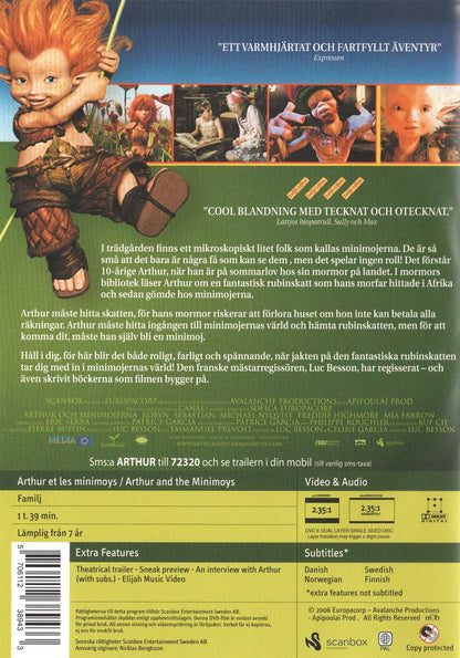 Arthur and the Minimoys (2006) DVD