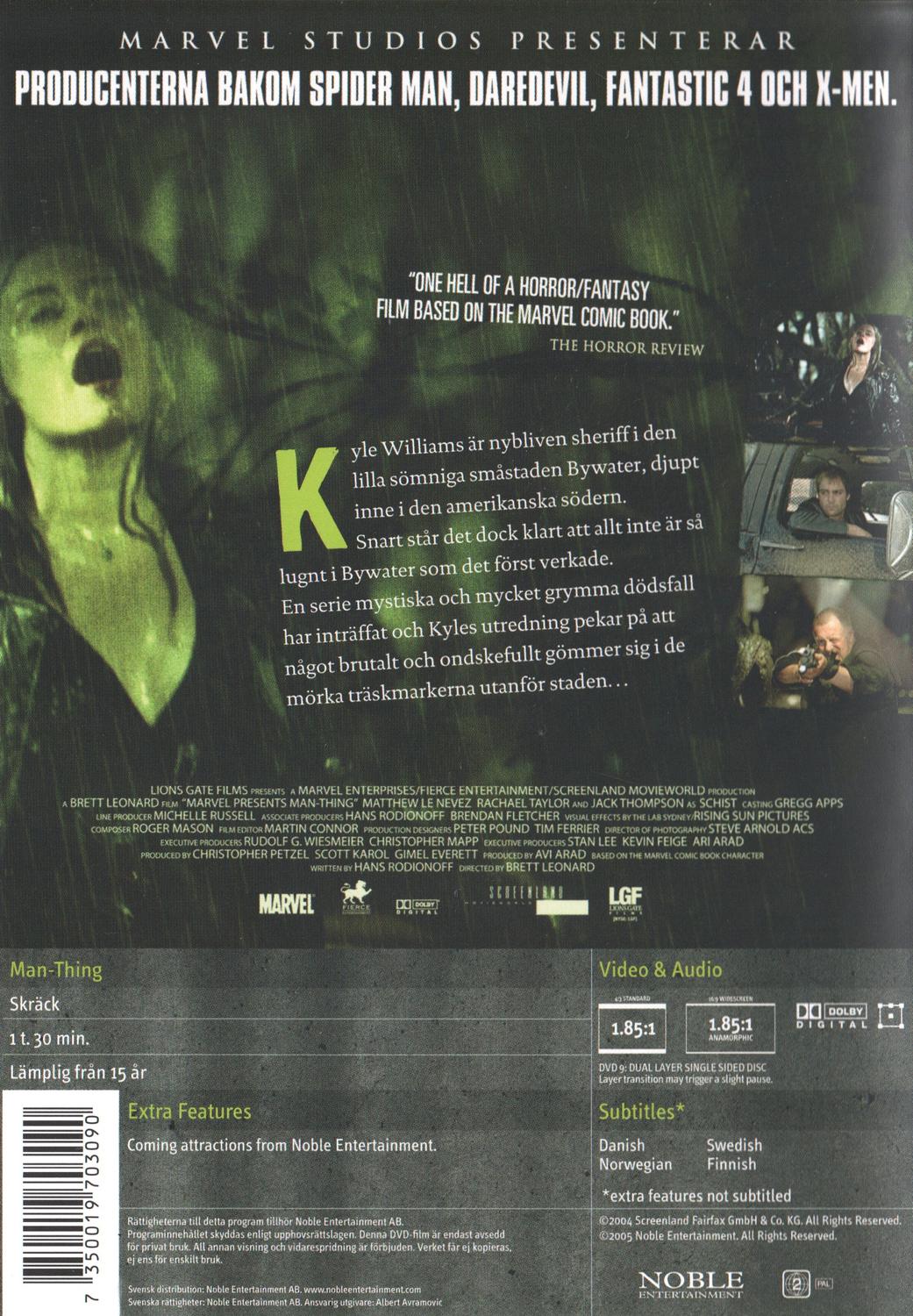 Man Thing (2006) DVD