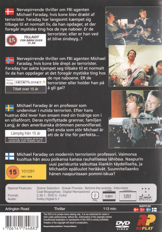 Arlington Road (1999) DVD