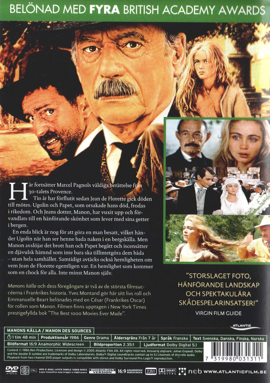 Manon des Sources (1986) DVD