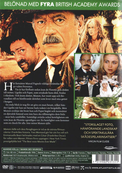 Manon des Sources (1986) DVD