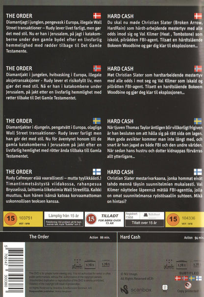 The Order & Hard Cash DVD