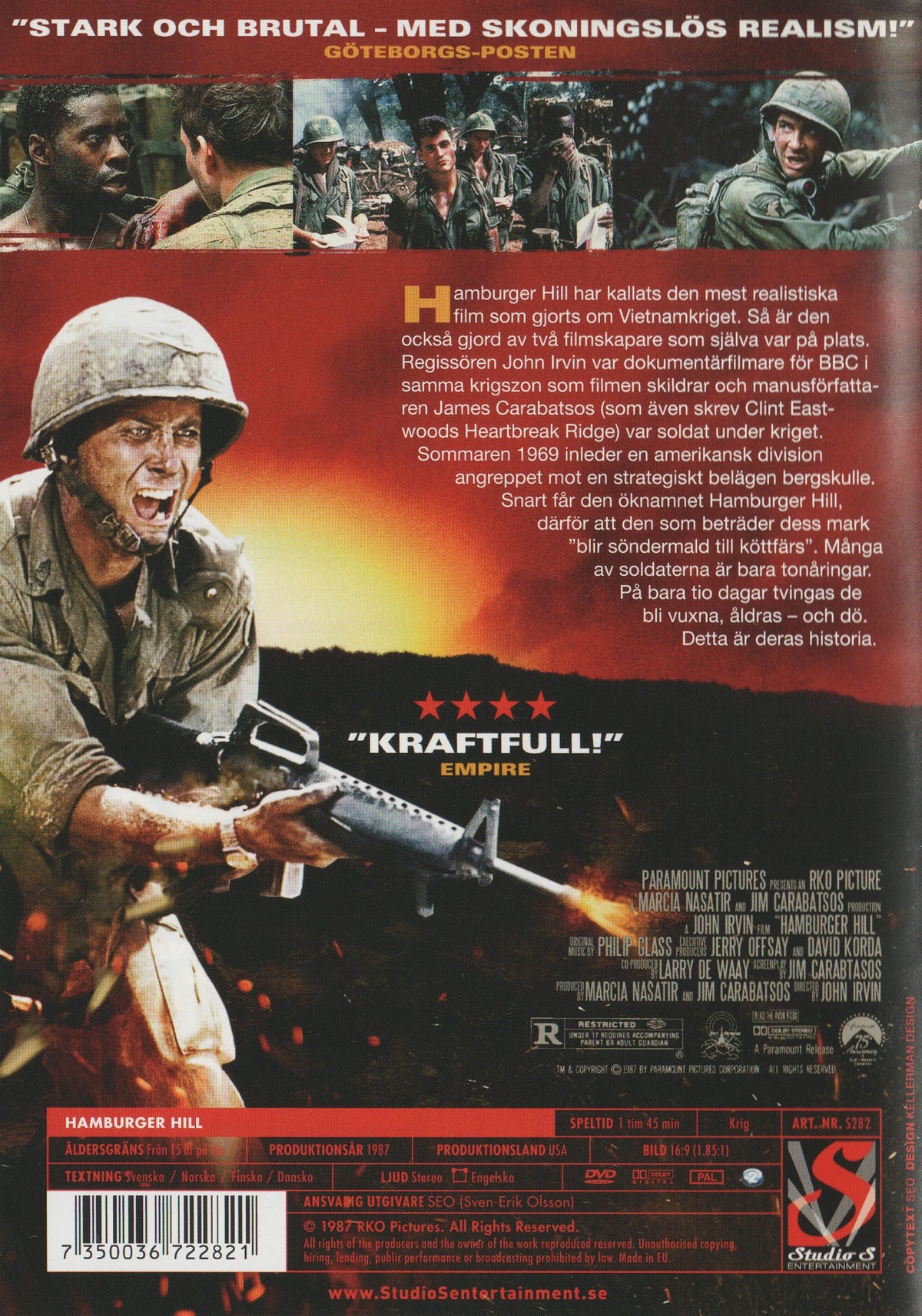 Hamburger Hill (1987) DVD