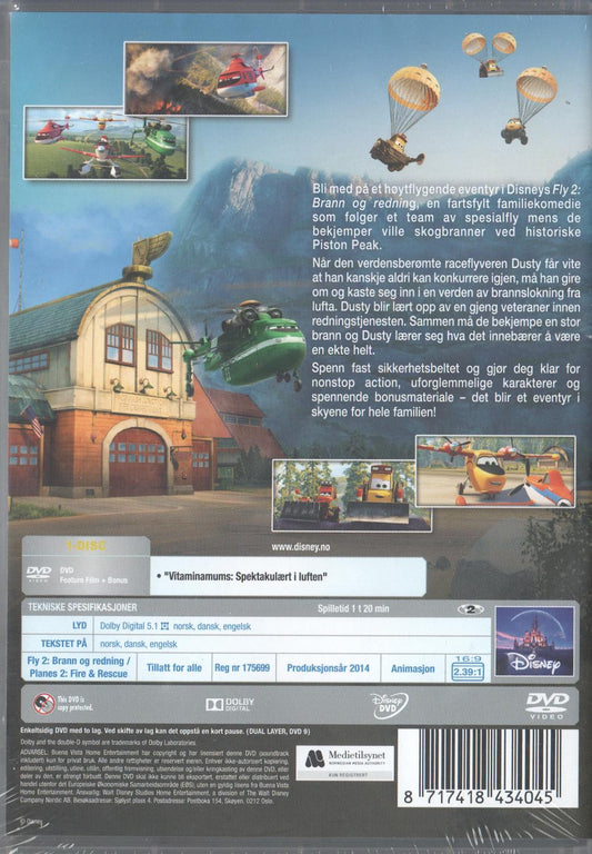 Planes 2 Fire & Rescue (2014) DVD, Norwegian Edition