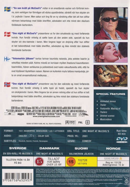One Night at McCool's (2001) DVD